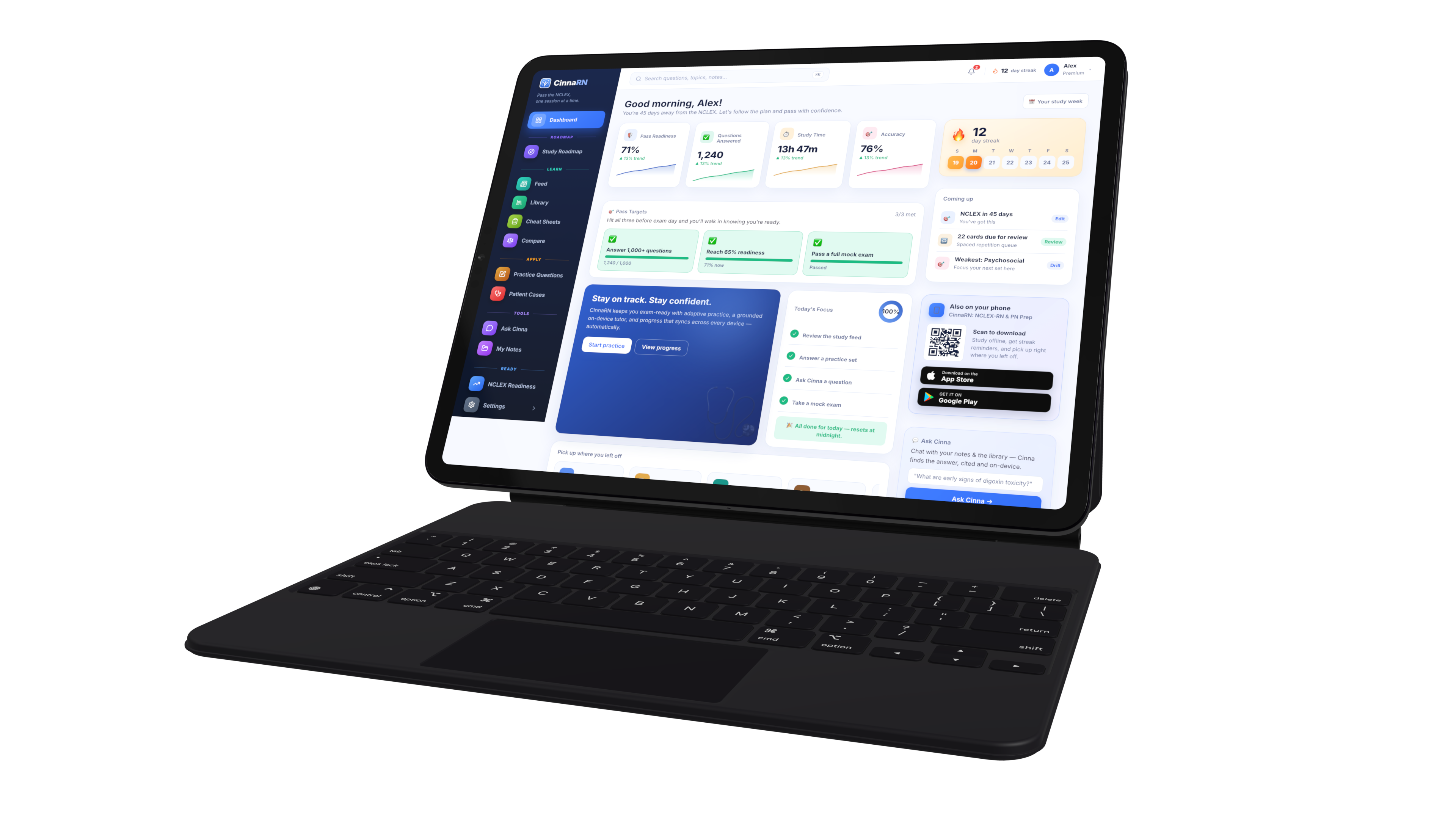 CinnaEntry dashboard