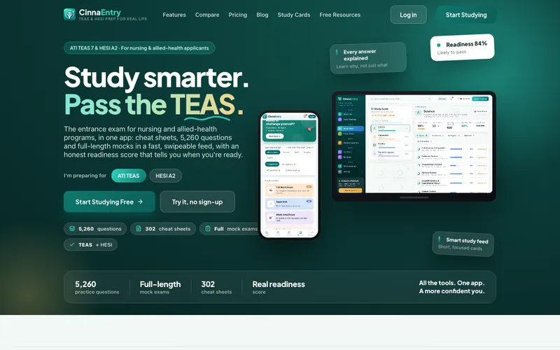 CinnaEntry website
